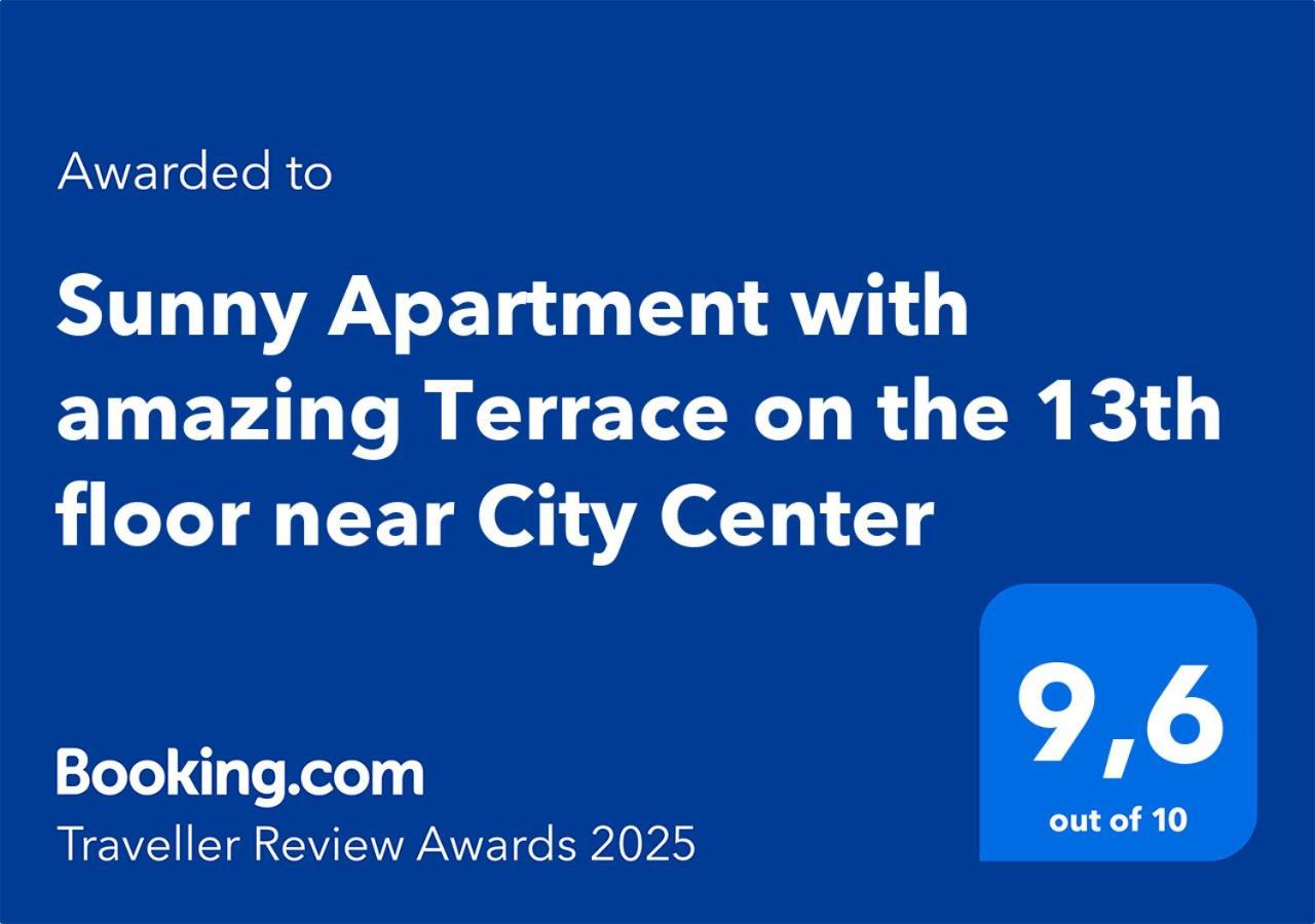 Sunny Apartment With Amazing Terrace On The 13Th Floor Near City Center Bratislava Buitenkant foto